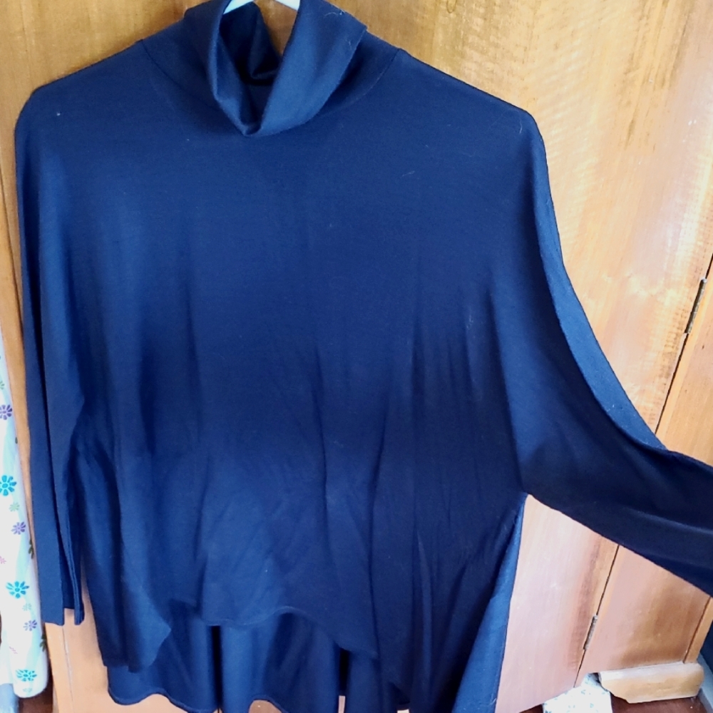 Cogthebigsmoke Wool Knit Turtleneck High Low Tunic